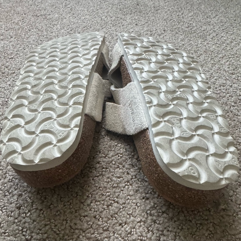 Birkenstock Lugano Sandals in Antique White Size 37 (7.5 to 8) - Picture 5 of 5